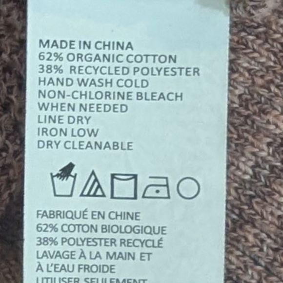 Prana Women's Cloud Blush Deep V Back Coronet Sweater Travel Slouchy (M) - Picture 6 of 8